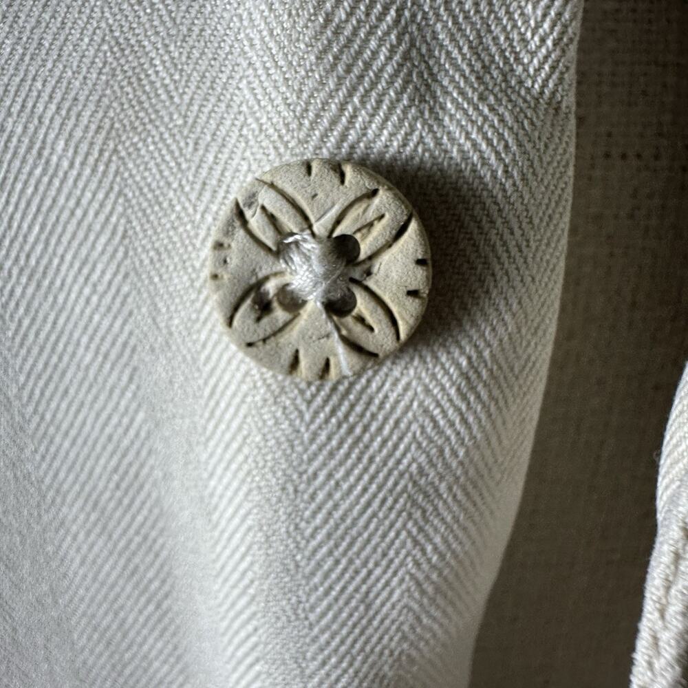 Tommy Bahama Men XL Silk Embroidered "Grill of my dreams" Cream lightweight - Picture 7 of 14